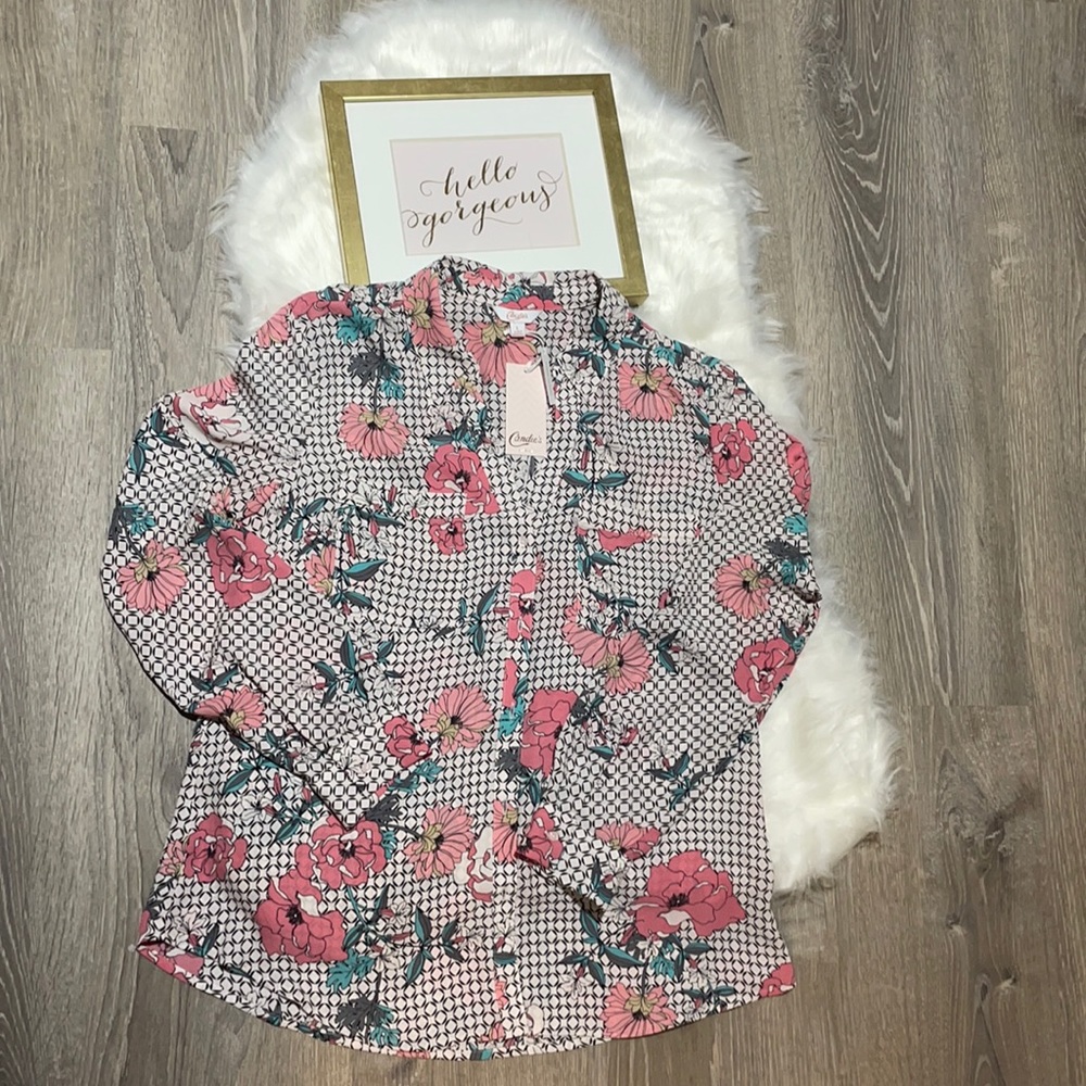 NWT 🛍 Candies Floral & Fabulous Women’s Blouse 🛍